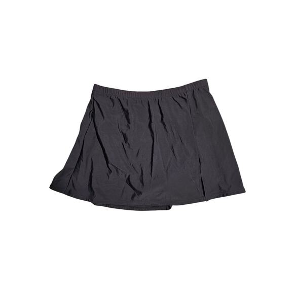 Swim Solution Black Swim Skirt with Tummy Control Size 12 Classic Neutral NWT - Picture 1 of 7
